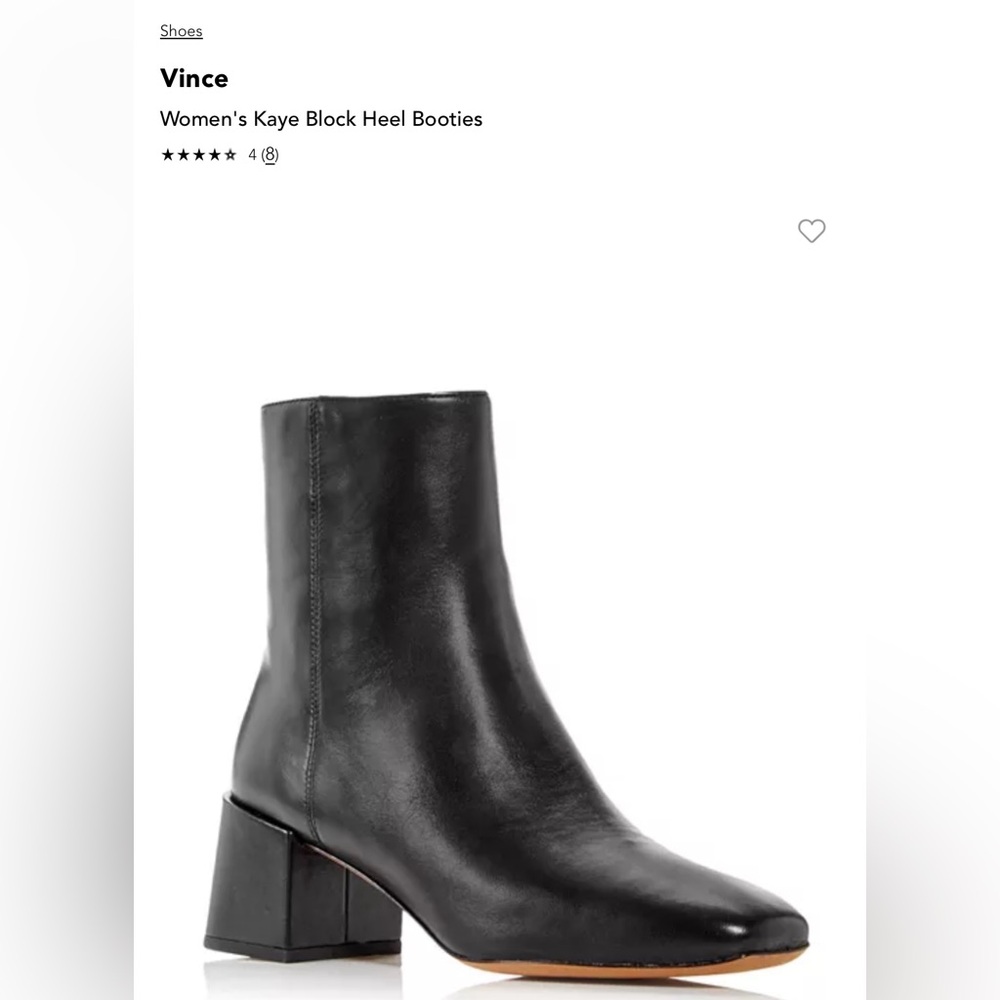 Vince Black Ankle Booties